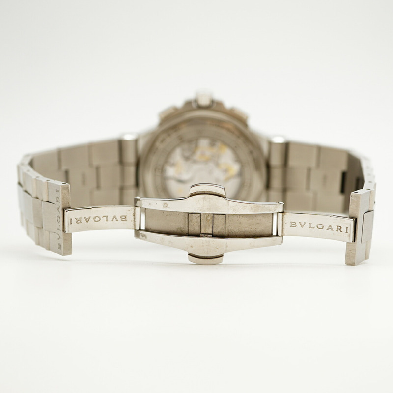 寶格麗 Diagono Calibro 303 DG42SCH 黑色錶盤男士腕錶-4