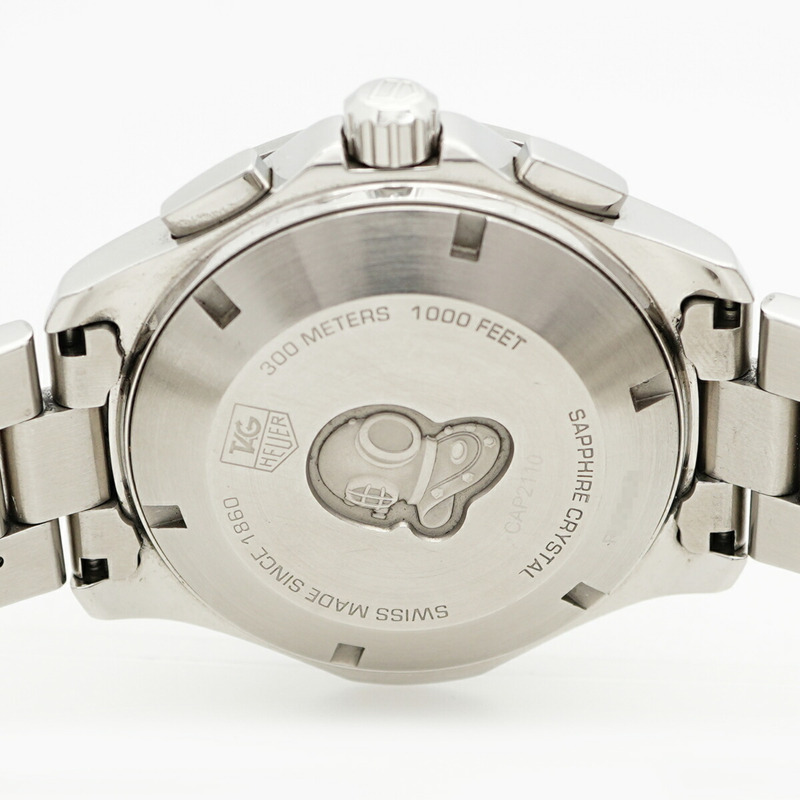 TAG Heuer Aquaracer CAP2110 黑色錶盤男士手錶-5