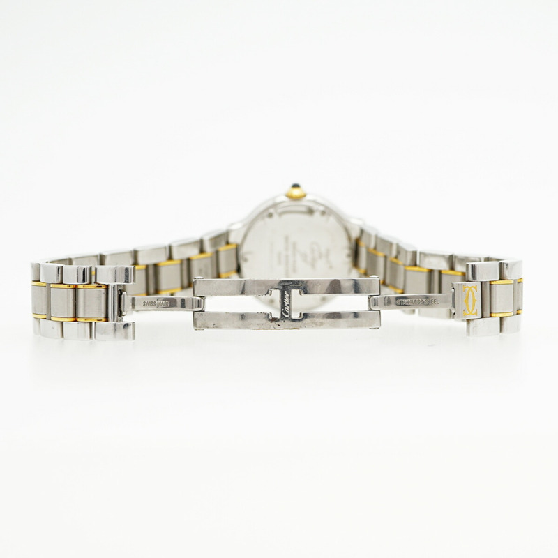 卡地亞 Must 21 SM W10073R6 銀色錶盤小姐腕錶-4