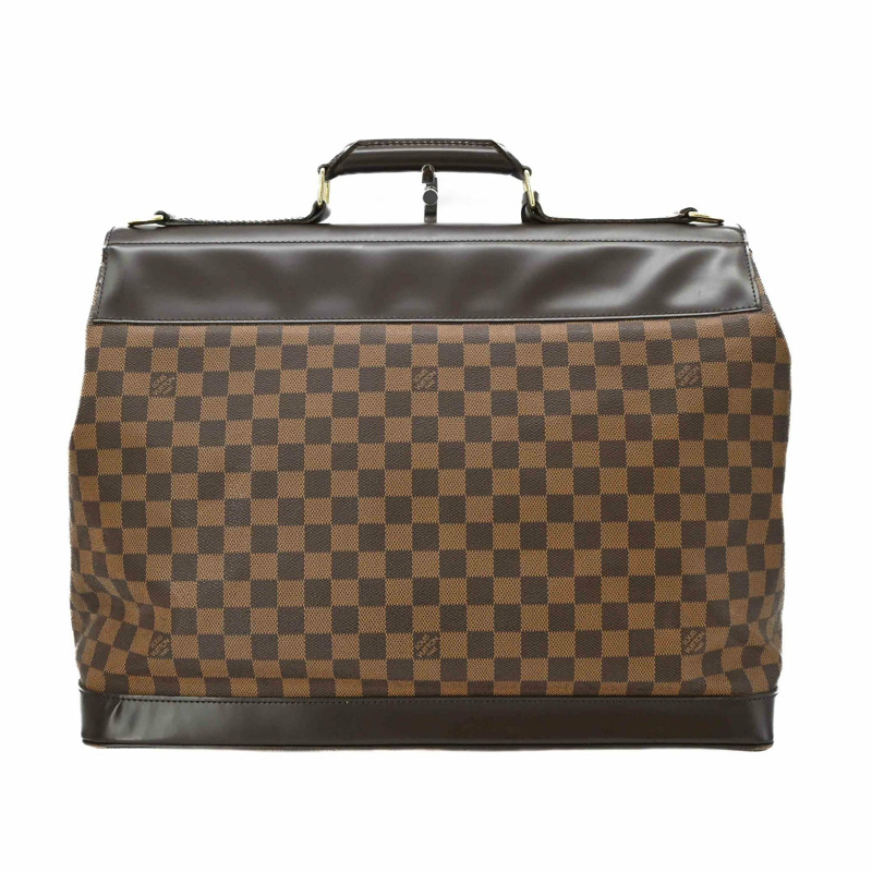 路易威登 West End PM Damier 波士頓包，棕色 Ebene 小牛皮肩帶款 (N41130)-1