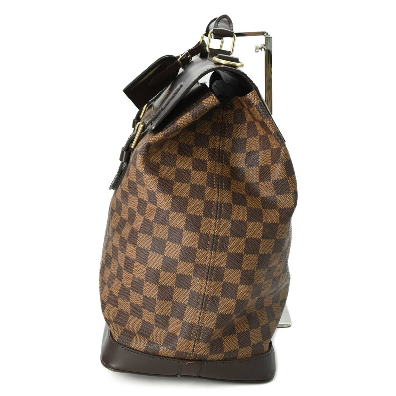 路易威登 West End PM Damier 波士頓包，棕色 Ebene 小牛皮肩帶款 (N41130)-3