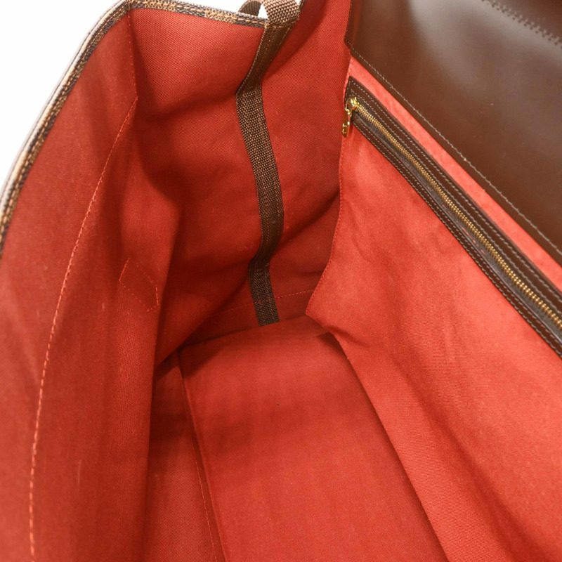 路易威登 West End PM Damier 波士頓包，棕色 Ebene 小牛皮肩帶款 (N41130)-11