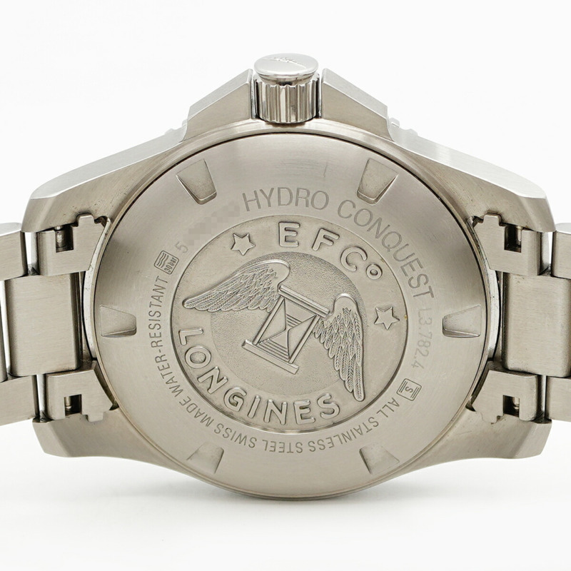 浪琴HydroConquest L3.782.4.96.6海軍藍錶盤男士腕錶-5