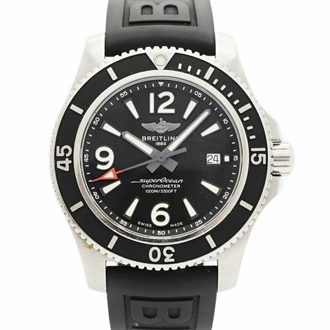 百年靈超級海洋系列 A17367 黑色錶盤男士腕錶