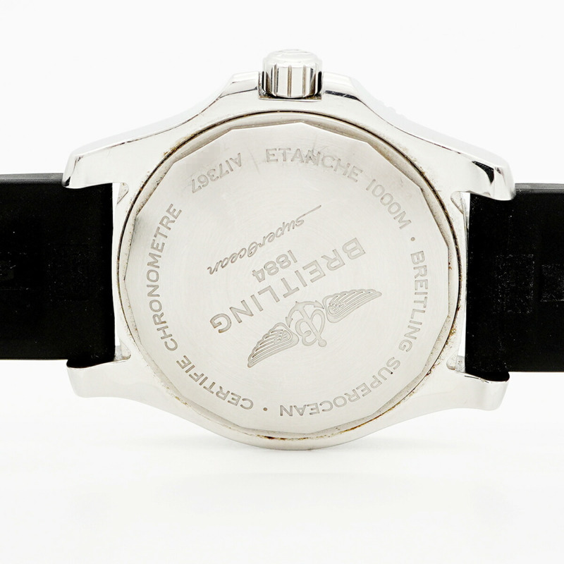 百年靈超級海洋系列 A17367 黑色錶盤男士腕錶-5