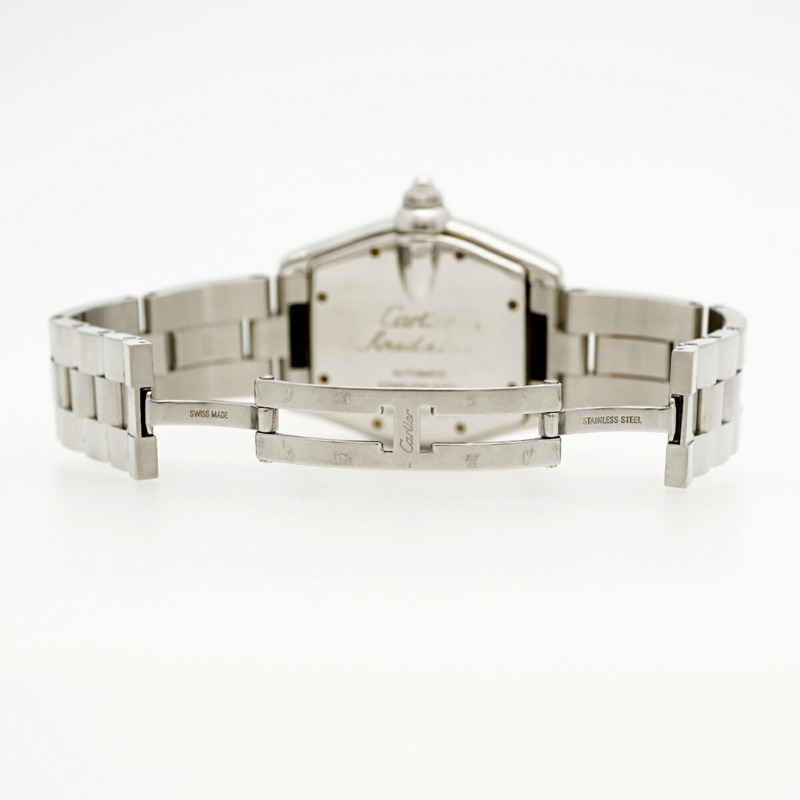 卡地亞 Roadster LM W62004V3 黑色錶盤男士腕錶-4