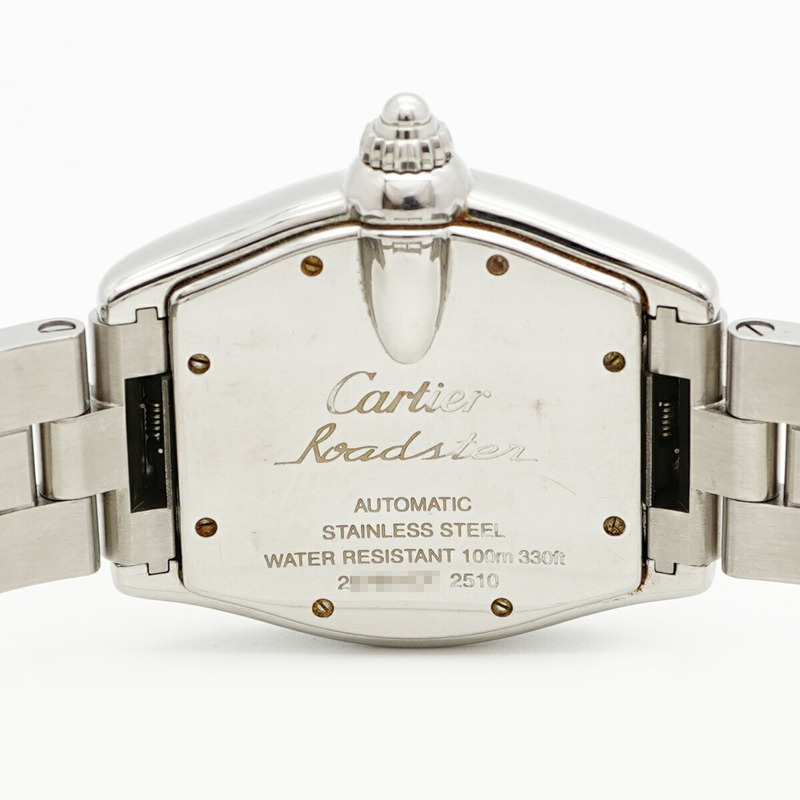 卡地亞 Roadster LM W62004V3 黑色錶盤男士腕錶-5