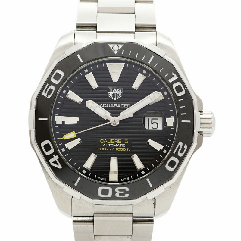 TAG Heuer Aquaracer WAY201A 黑色錶盤男士手錶-0