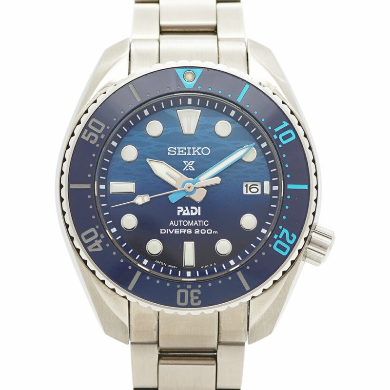 精工 Prospex SBDC189 6R35-02C0 藍色錶盤男士腕錶-0