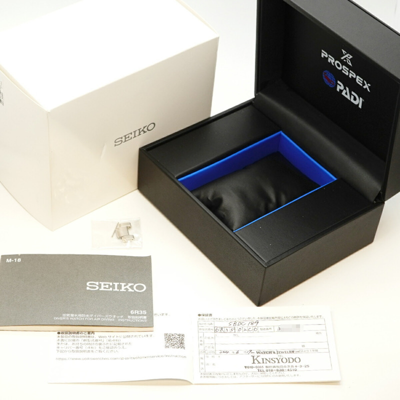 精工 Prospex SBDC189 6R35-02C0 藍色錶盤男士腕錶-1