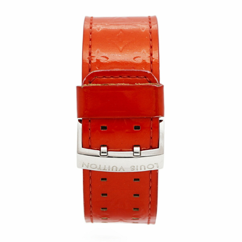 路易威登 Tambour Q1216 粉紅錶盤女士腕錶-8
