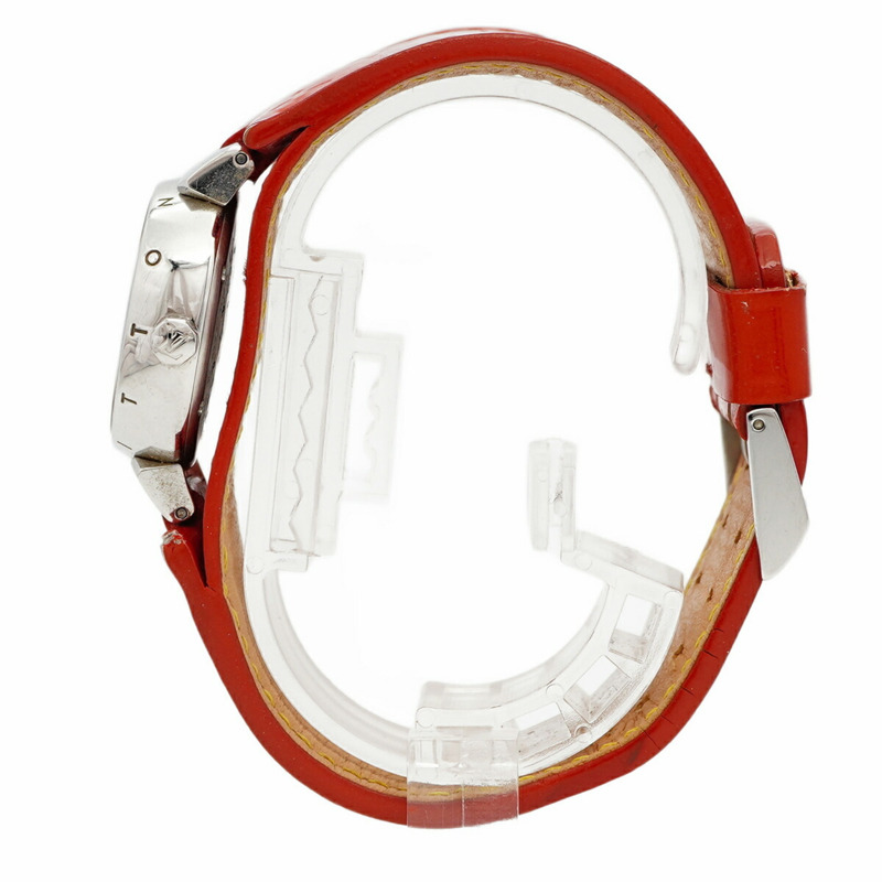 路易威登 Tambour Q1216 粉紅錶盤女士腕錶-9