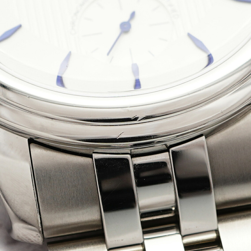 帝舵 Glamour 雙日曆 57100 銀色錶盤男士腕錶-7