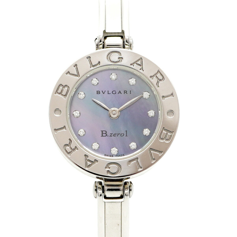 寶格麗 B.zero1 BZ22S 藍色錶盤小姐腕錶-0