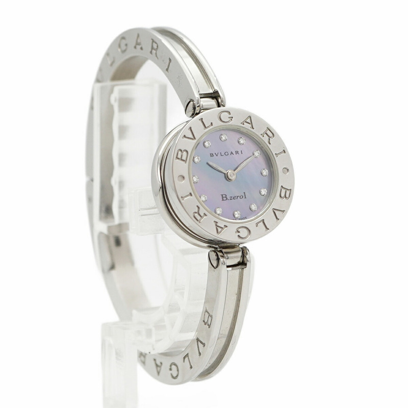 寶格麗 B.zero1 BZ22S 藍色錶盤小姐腕錶-3