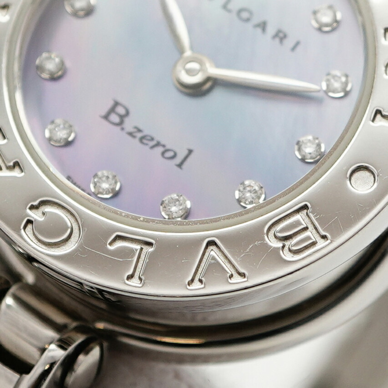 寶格麗 B.zero1 BZ22S 藍色錶盤小姐腕錶-6