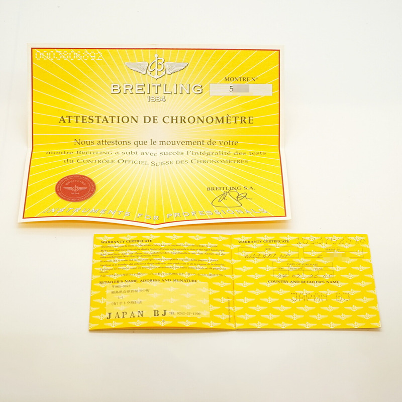 百年靈 Navitimer A13330 象牙色錶盤男士腕錶-1