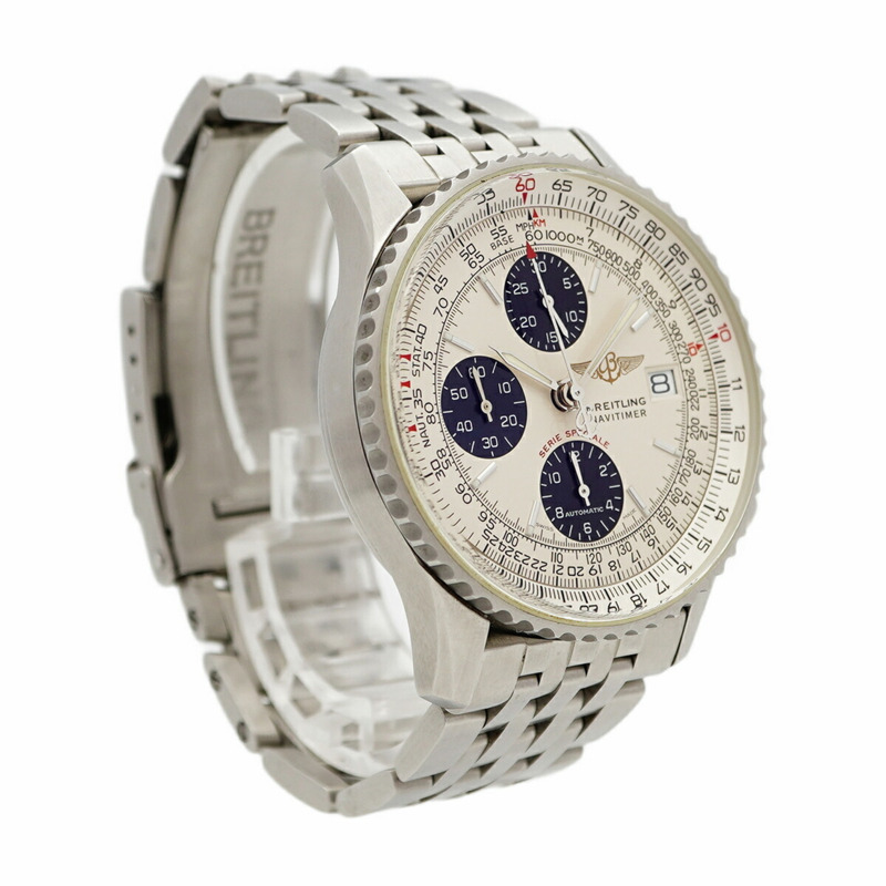 百年靈 Navitimer A13330 象牙色錶盤男士腕錶-3