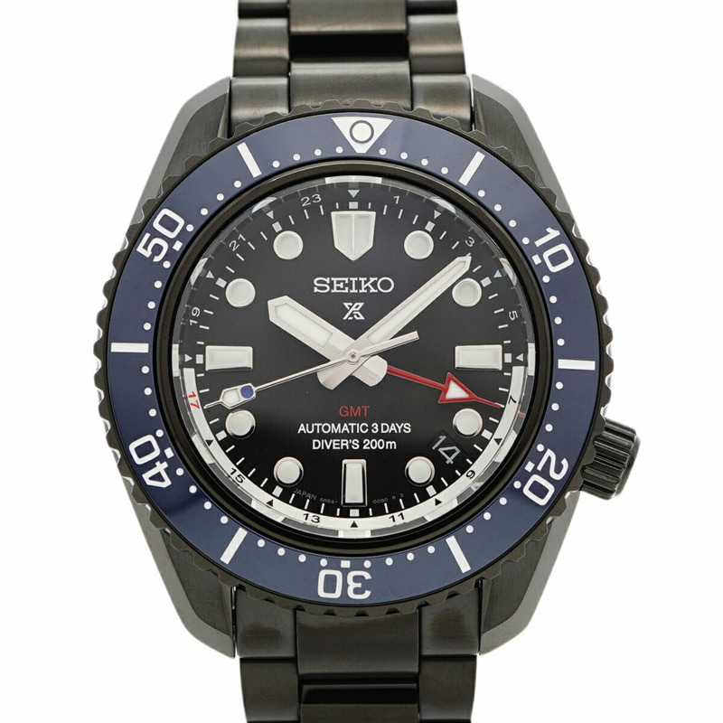 精工 Prospex SBEJ023 6R54-00J0 黑色錶盤男士腕錶-0