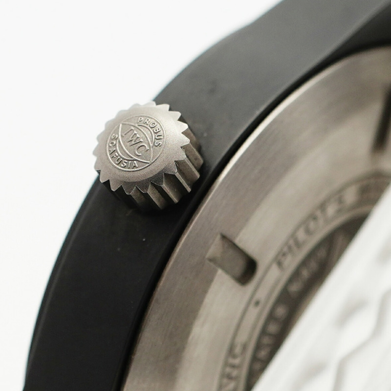 沙夫豪森IWC飛行員腕錶Top Gun IW326906黑色錶盤男士腕錶-9