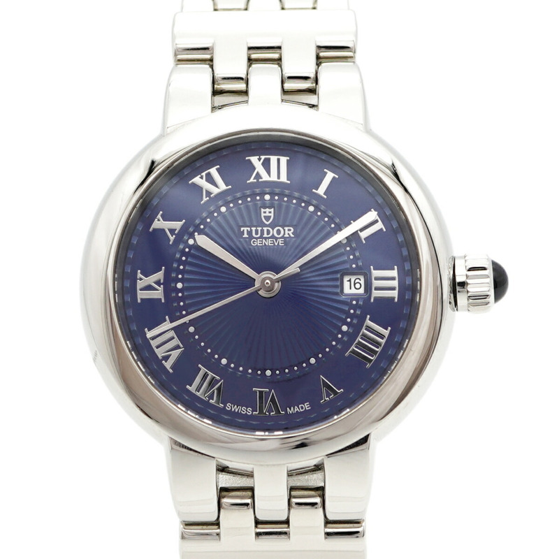 帝舵 Ranger 35500 藍色錶盤女士腕錶-0