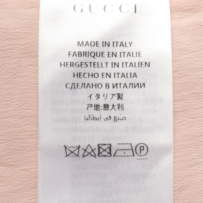 GUCCI 貓頭洋裝 516811 棉質人造絲 紅色 藏青色 二手 女款 36碼-4
