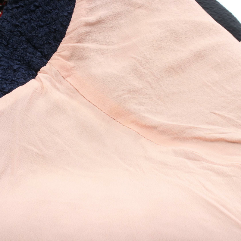 GUCCI 貓頭洋裝 516811 棉質人造絲 紅色 藏青色 二手 女款 36碼-5