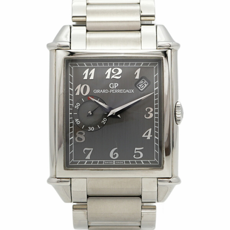 芝柏 (Girard-Perregaux) 1945 25835 灰色錶盤男士腕錶-0