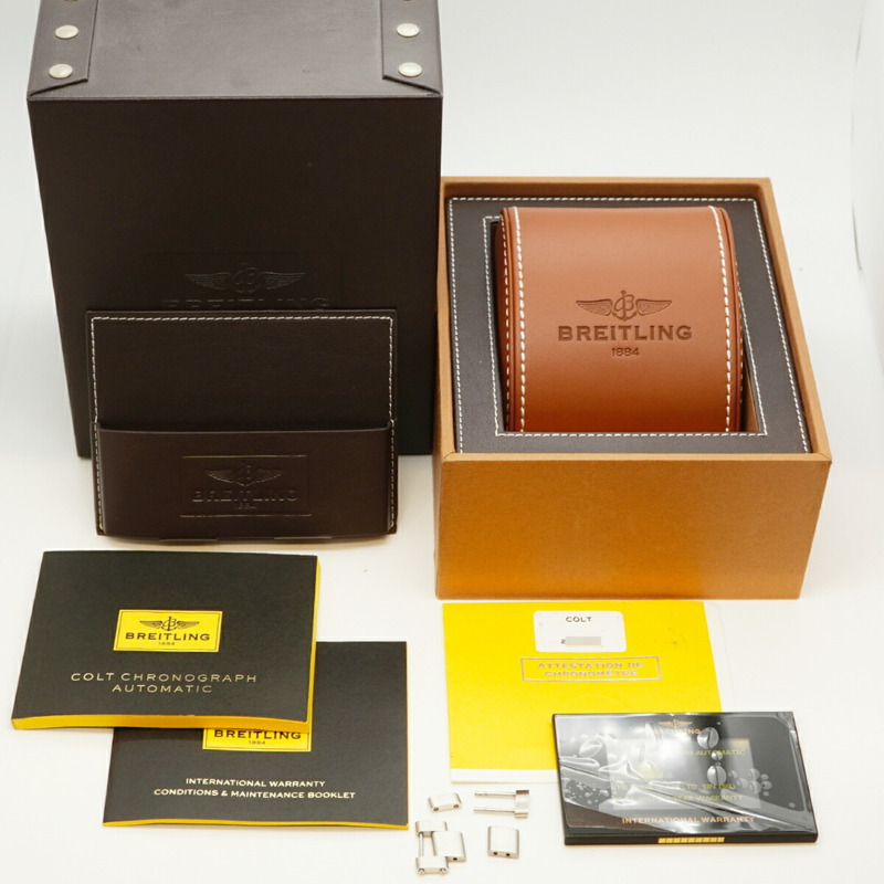 百年靈 Colt A1338811 黑色錶盤男士腕錶-1