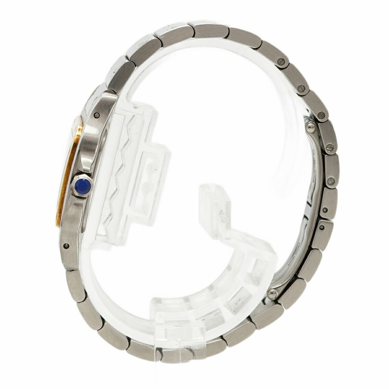 卡地亞 Santos Galbee SM W20012C4 象牙色錶盤女士腕錶-8