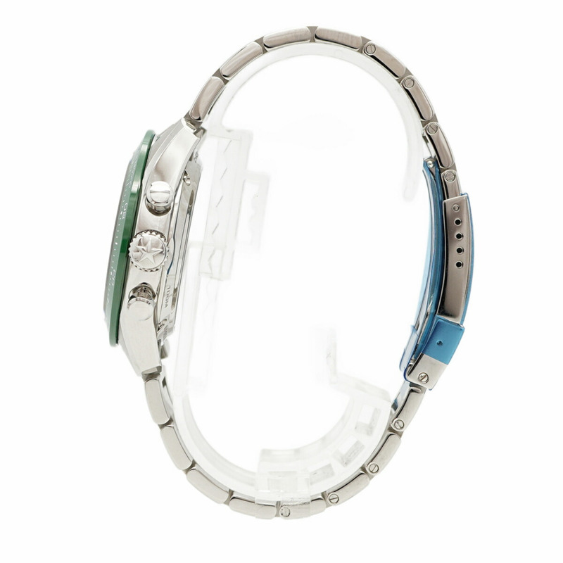 真力時 Chronomaster Sport 吉田特別版 03.3107.3600 56.M3100 綠色錶盤男士腕錶-8