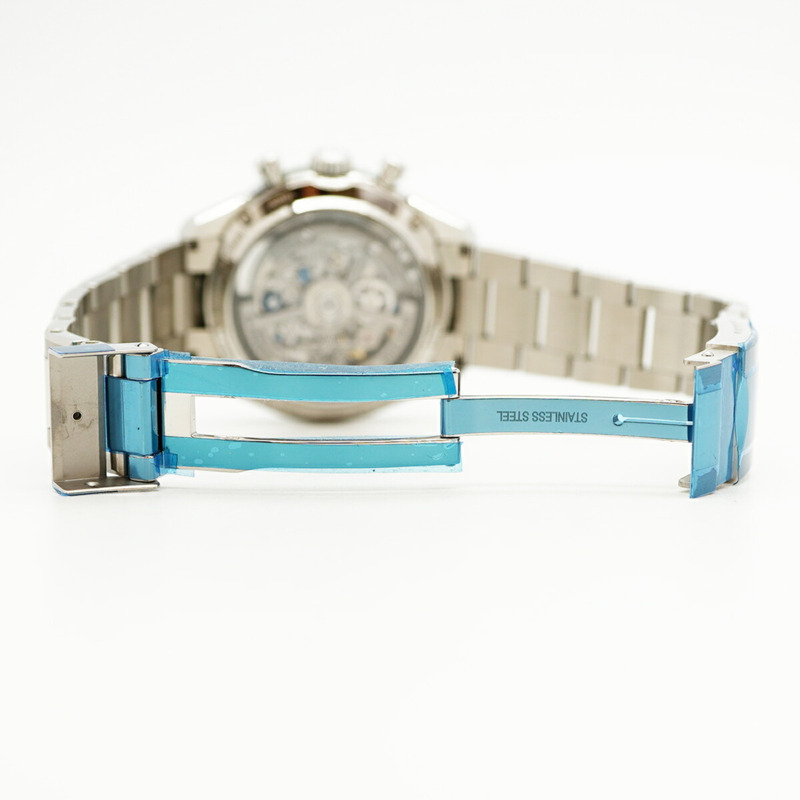 真力時 Chronomaster Sport 吉田特別版 03.3107.3600 56.M3100 綠色錶盤男士腕錶-4