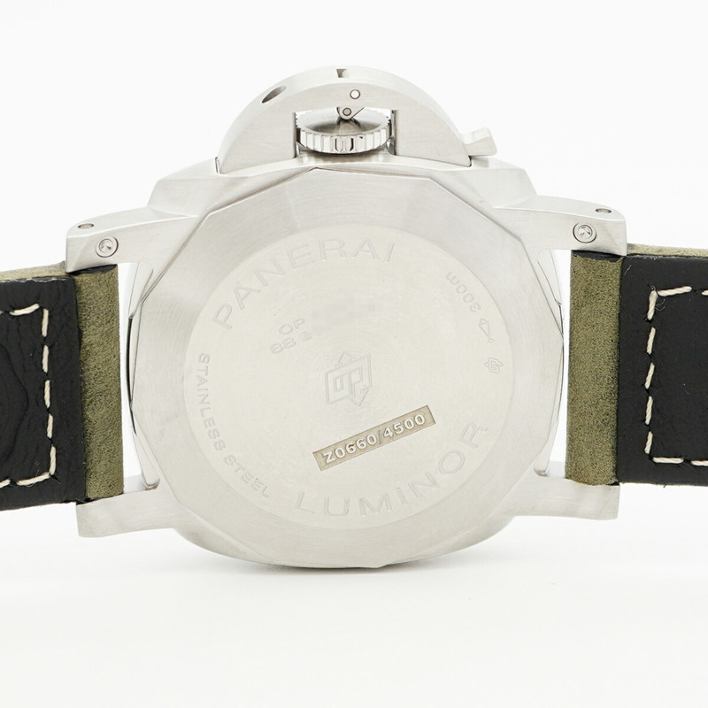 沛納海 Luminor Marina PAM01314 白色錶盤男士腕錶-5