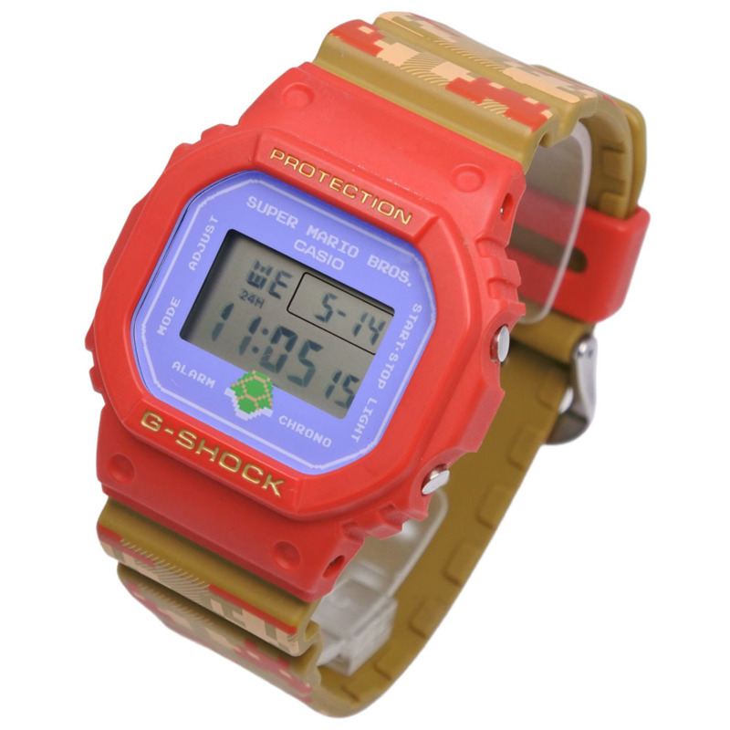 卡西歐 CASIO G-SHOCK 腕錶 G-Shock DW-5600 樹脂材質 日本製造 石英數位顯示 紅色錶盤 女士款-1