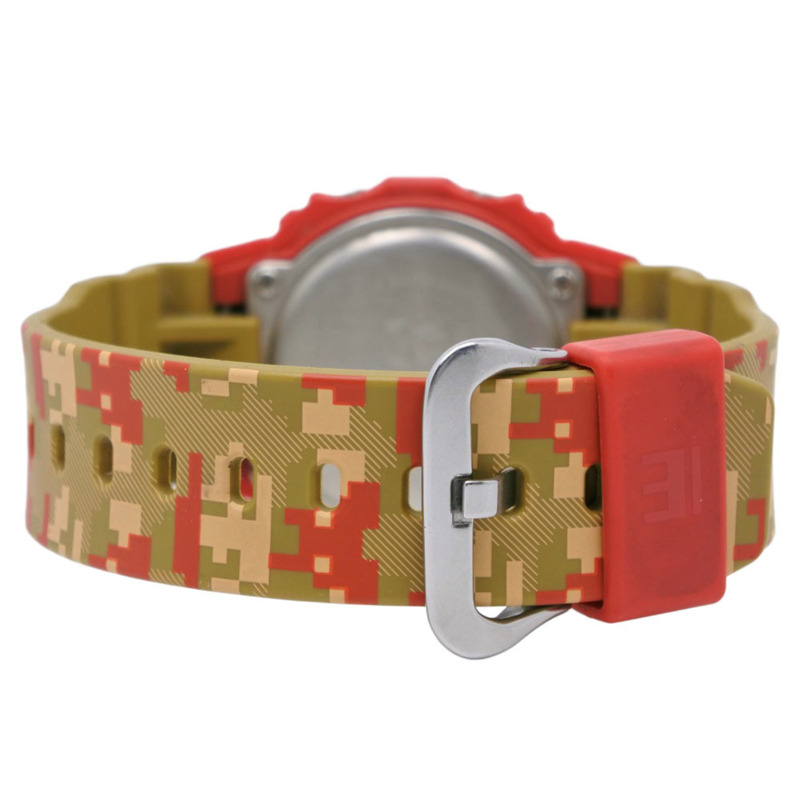 卡西歐 CASIO G-SHOCK 腕錶 G-Shock DW-5600 樹脂材質 日本製造 石英數位顯示 紅色錶盤 女士款-3