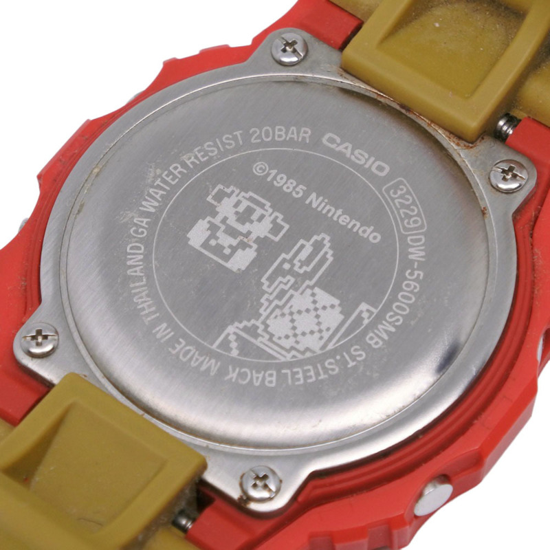 卡西歐 CASIO G-SHOCK 腕錶 G-Shock DW-5600 樹脂材質 日本製造 石英數位顯示 紅色錶盤 女士款-5