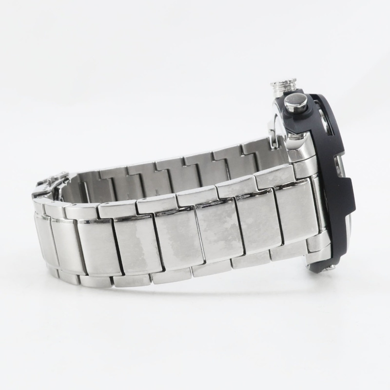 精工 (Seiko) Aruba VD57-KE00 男士腕錶,不鏽鋼銀色石英計時表,白色錶盤-3