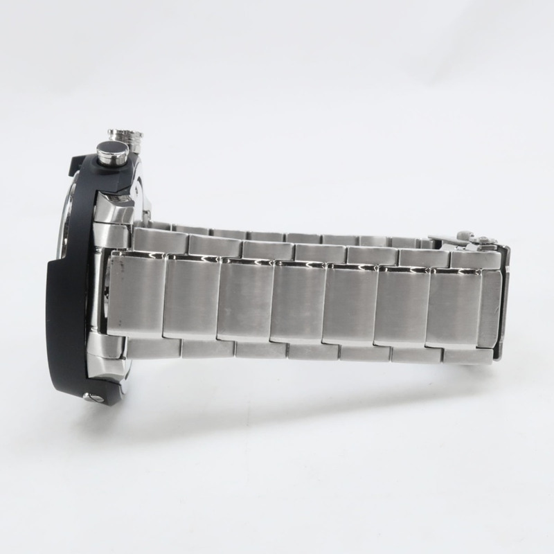 精工 (Seiko) Aruba VD57-KE00 男士腕錶,不鏽鋼銀色石英計時表,白色錶盤-4