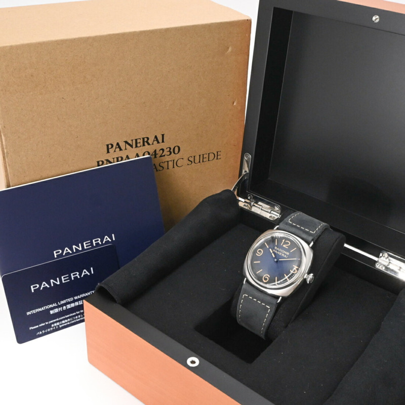 沛納海 Radiomir Tre Giorni 45毫米腕錶,藍色錶盤 PAM01335-1