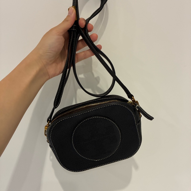 Tory Burch 黑色小方包/協揹包-0