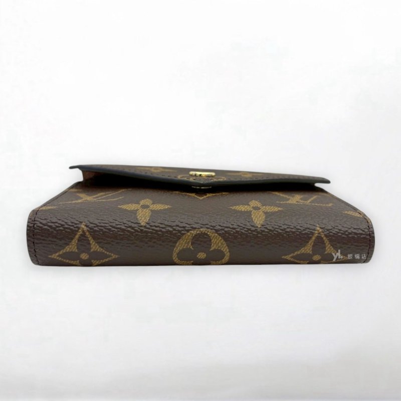 S5259-LV Victorine原花下蓋三折短夾M62472-5