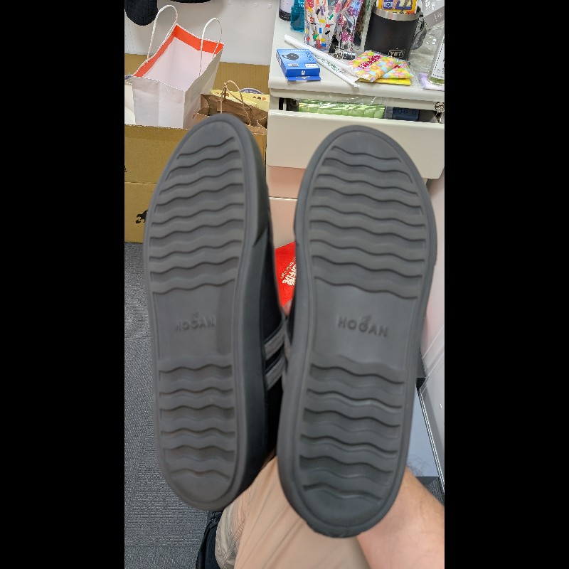 Hogan 黑色休閒鞋 size 9.5-3