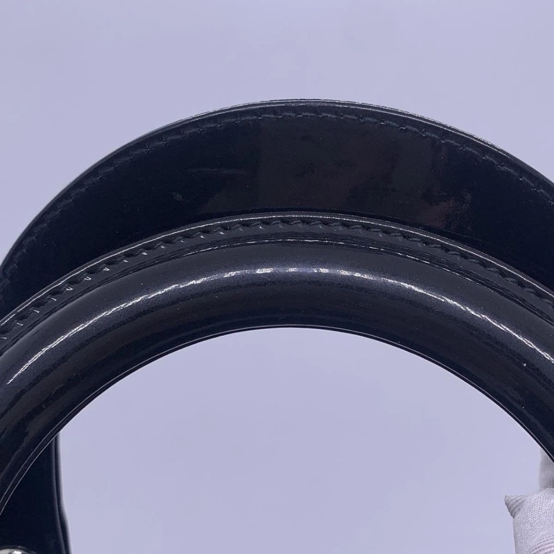 迪奥 dior五格黑色漆皮銀扣戴妃包，2014年購入-11