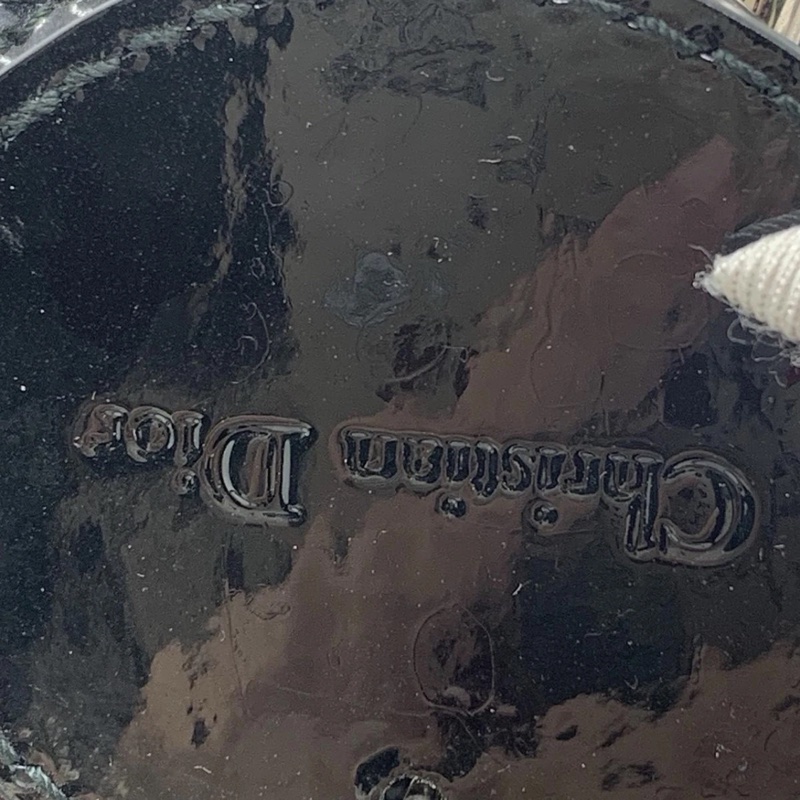 迪奥 dior五格黑色漆皮銀扣戴妃包，2014年購入-12