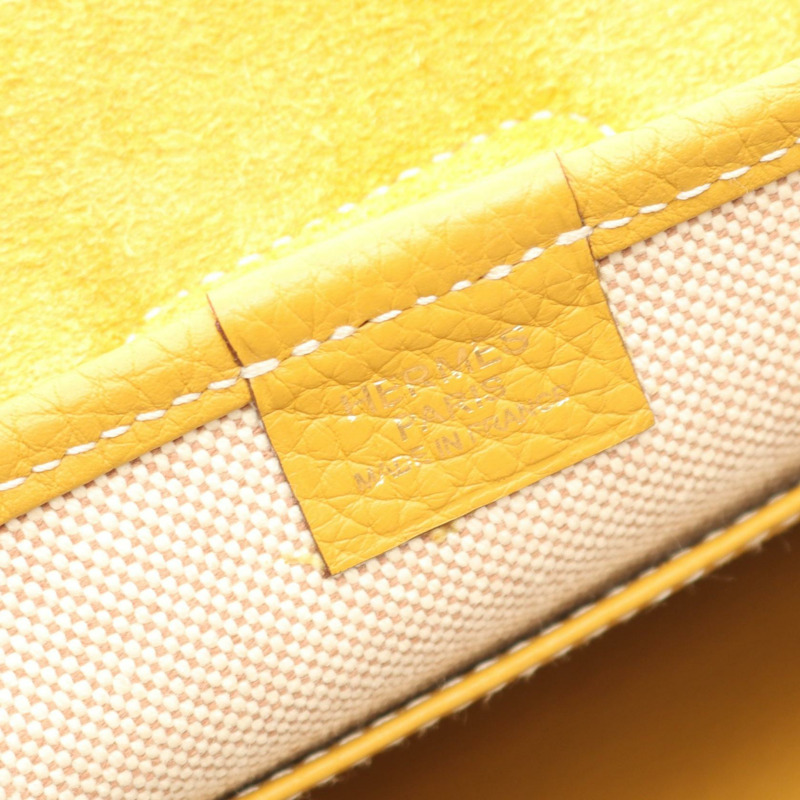 愛馬仕 Bourlingue 單肩斜背包 065869CP Clemence 皮革 Curry 二手 R-3