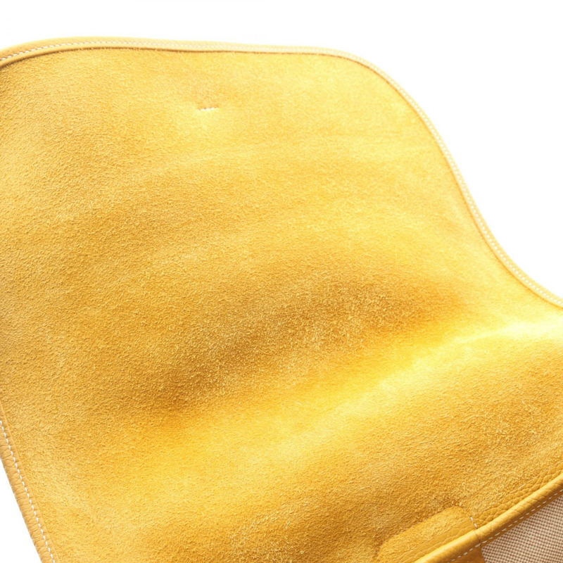 愛馬仕 Bourlingue 單肩斜背包 065869CP Clemence 皮革 Curry 二手 R-5