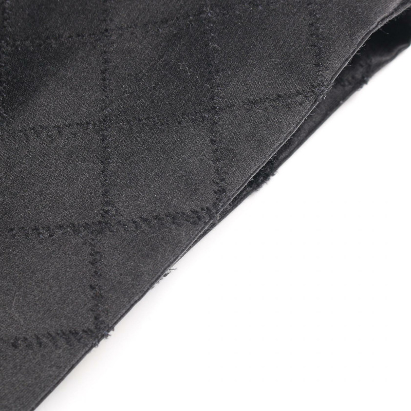 香奈兒 COCO 標誌紐扣半身裙 P71186V47663 棉絲混紡 黑色 二手 女款 38碼-5