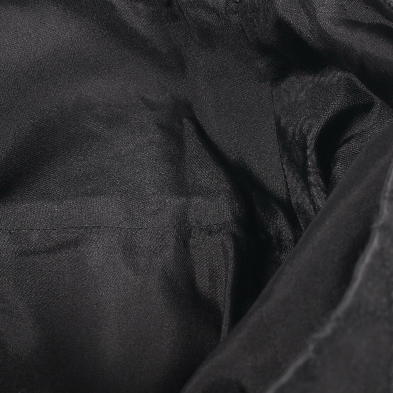 香奈兒 COCO 標誌紐扣半身裙 P71186V47663 棉絲混紡 黑色 二手 女款 38碼-7