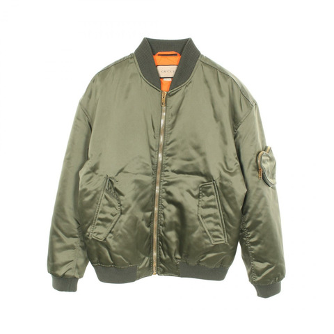 GUCCI ARCUS CAELESRIS 束腰夾克尼龍卡其色二手男士尺寸 48