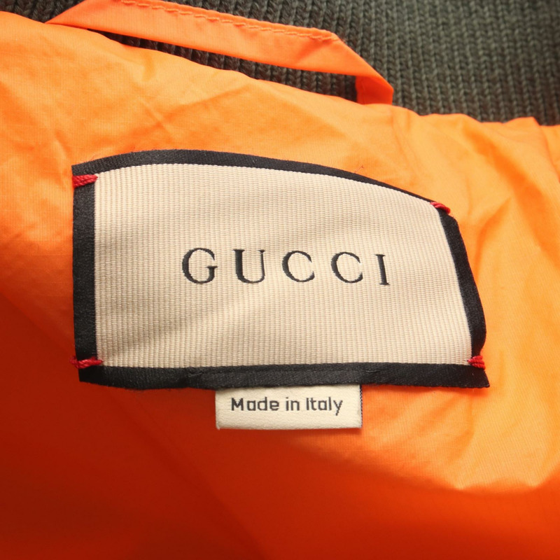 GUCCI ARCUS CAELESRIS 束腰夾克尼龍卡其色二手男士尺寸 48-2